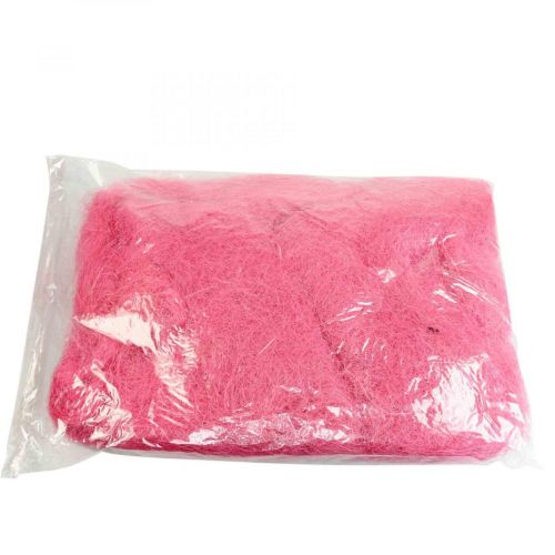 Ambachtelijk materiaal, sisalgras, natuurlijk materiaal roze 300g