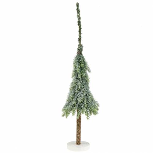 Floristik24 Deco kerstboom sneeuwgroen, wit 56cm