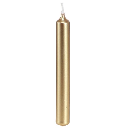 Artikel Boomkaarsen kerstboomkaarsen goud 13x105mm 20 st