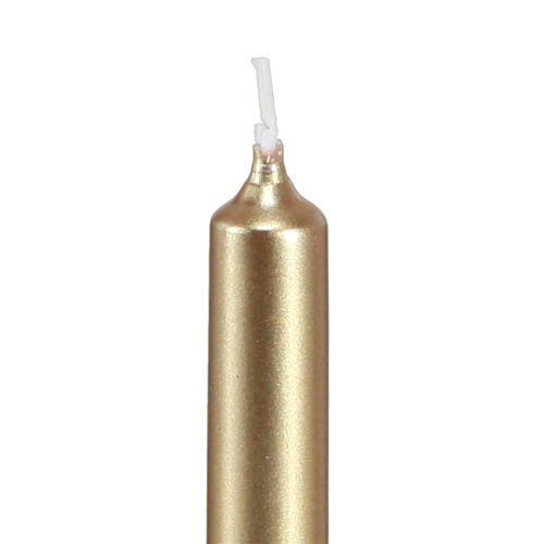 Artikel Boomkaarsen kerstboomkaarsen goud 13x105mm 20 st