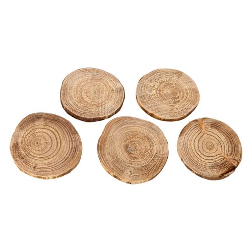 Natuurlijke ronde houten schijven voor decoratie en knutselwerk, 6 cm, 300 g | Floristik24.nl
