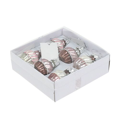 Floristik24 Boomdecoraties Muffins Mix Ø2.5cm 6st