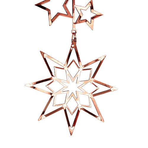 Floristik24 Boomdecoratie ster 20cm koper 1p