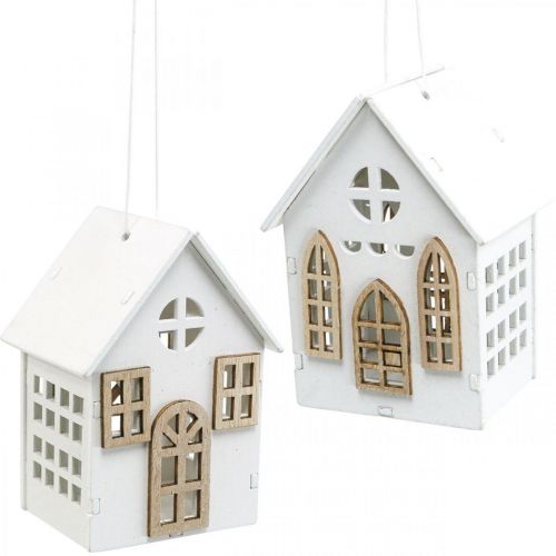 Floristik24 Kerstboomversieringen, houten huisdecoratie H10cm 4 stuks