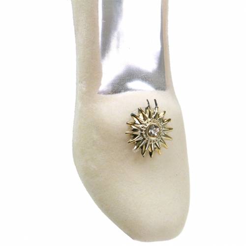 Floristik24 Kerstboomhanger pumps wit 11cm 2st