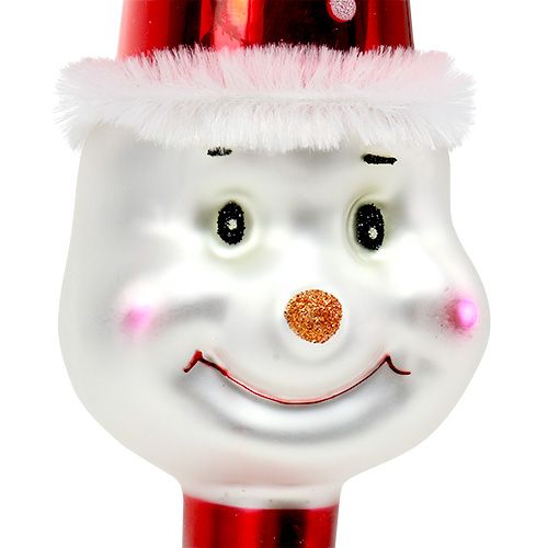 Artikel Boomtopfiguur Sneeuwman 30cm Rood, Wit