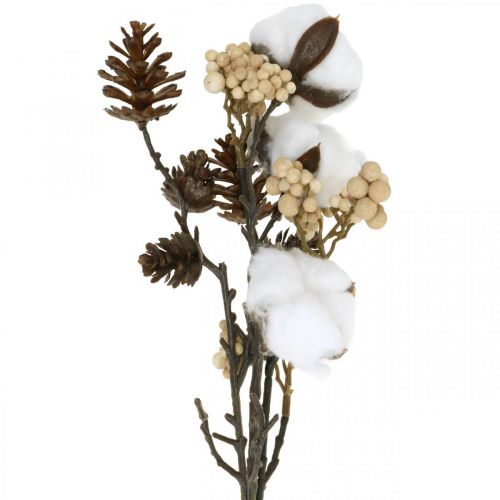 Decoratieve kersttakken kunstmix assorti 29cm 3 bossen