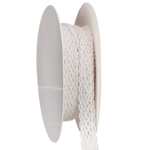 Katoenen kantlint, fijn decoratief lint voor knutselprojecten, 15 mm breed, 10 m lang