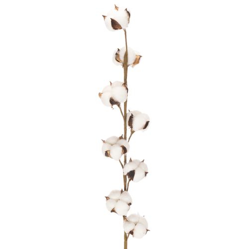 Kunstmatige katoentak met 8 echte bloemen, 78 cm