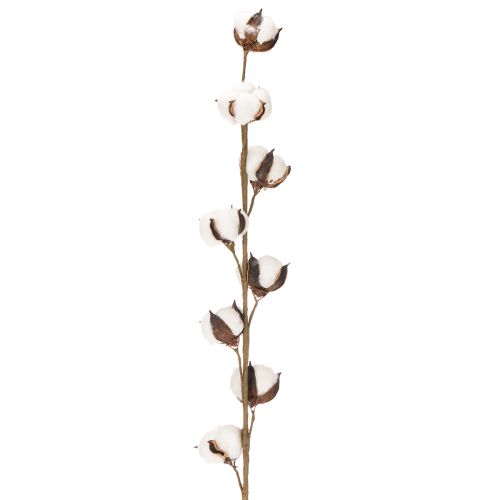 Kunstmatige katoentak met 8 echte bloemen, 78 cm | Floristik24.nl