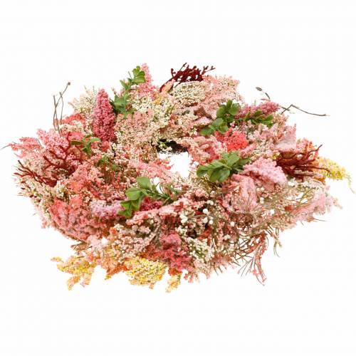 Floristik24 Heather krans kunstroze Ø48cm