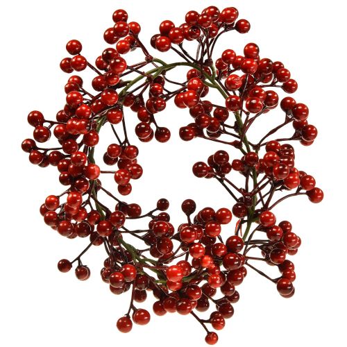 Artikel Bessenkrans rode kunstplanten rood Kerst Ø20cm