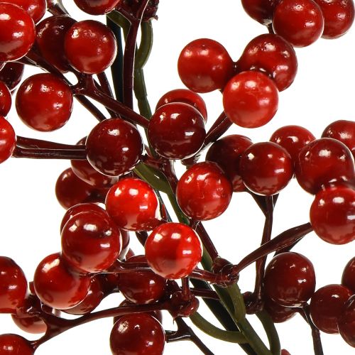 Artikel Bessenkrans rode kunstplanten rood Kerst Ø20cm