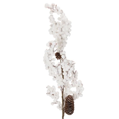 Kunstmatige winterdecoratie van een tak met bessen en dennenappels, 60 cm. kopen | Floristik24.nl