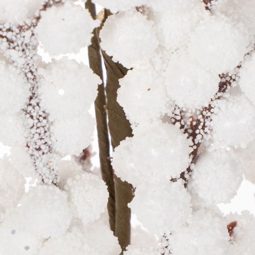 Kunstmatige winterdecoratie van een tak met bessen en dennenappels, 60 cm. | Floristik24.nl