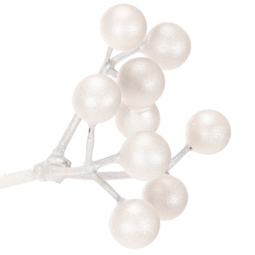 Kunstmatige witte bessentak, decoratie-/knutselbenodigdheden, 52 cm | Floristik24.nl
