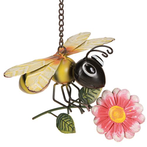 Artikel Bijendecoratie Metalen tuindecoratie om op te hangen Geschilderd 21×21cm