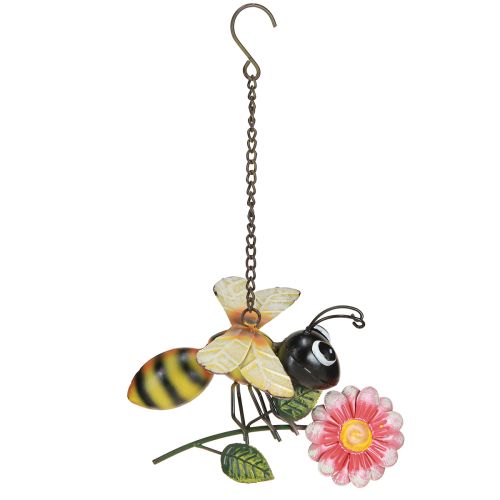 Artikel Bijendecoratie Metalen tuindecoratie om op te hangen Geschilderd 21×21cm
