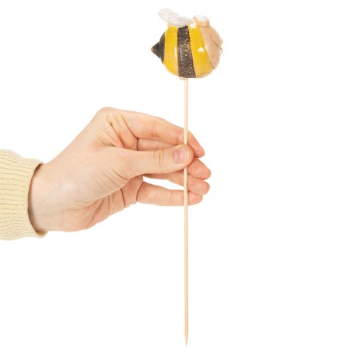 Artikel Tuinsteker met bijenmotief voor buitendecoratie in de tuin en op het balkon, 26 cm, 4 stuks