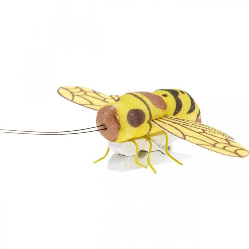 Floristik24 Deco clip bee, lente decoratie, bee to clip, cadeau decoratie 3st