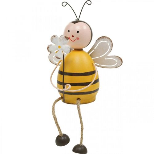 Deco bij als hoekbank zomerdecoratie metaal H13cm
