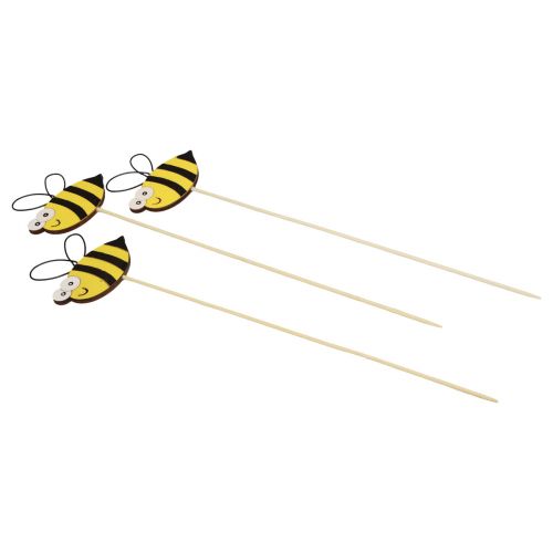 Floristik24 Lentedecoratie bloemplug houten bij decoratie 7cm 12st
