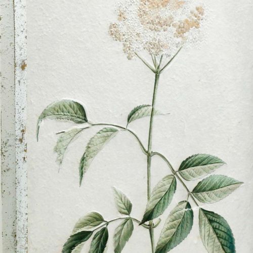 Artikel Foto met shabby chic houten frame, bloemen wanddecoratie 40×50cm