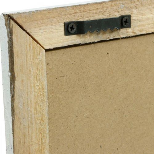 Artikel Foto met shabby chic houten frame, bloemen wanddecoratie 40×50cm