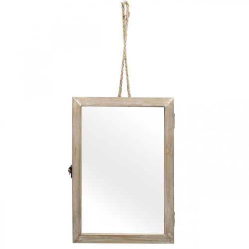 Floristik24 Decoratief frame met holte, herbarium om op te hangen, doe-het-zelf houten decoratie 29×20cm