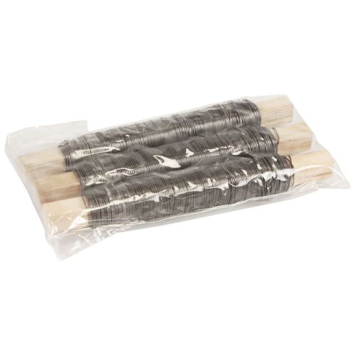 Floristik24 Wikkeldraad blauw gegloeid binddraad draad 0,65mm 100g 3 stuks
