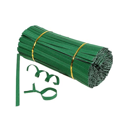 Bindstrips kort groen 20cm dubbeldraads 1000st