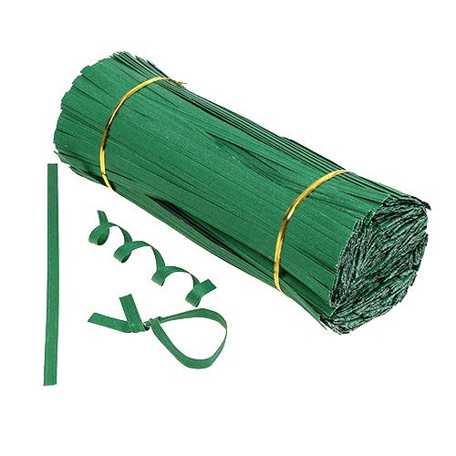 Floristik24 Bindstrips middelgroen 25cm 2-draads 1000 stuks