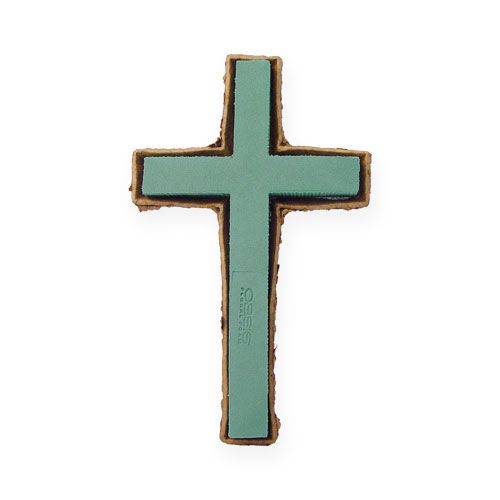 Steekschuim kruis klein Groen 42cm 4st Begrafenis bloemisterij