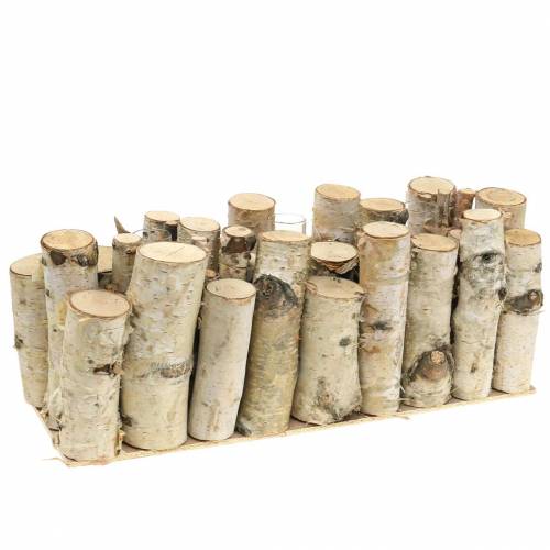 Floristik24 Berkenpotje met reageerbuizen naturel 32cm