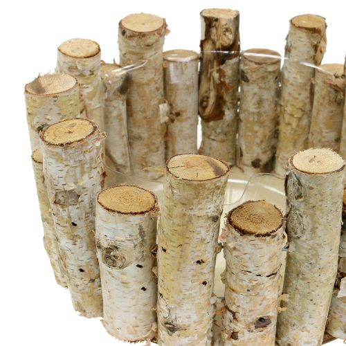 Floristik24 Plantenschaal van berken takken H14cm Ø24cm