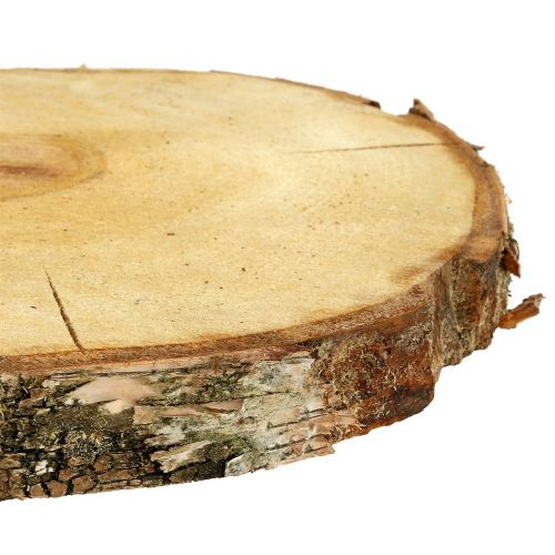 Floristik24 Berkenschijf naturel Ø30cm - 35cm