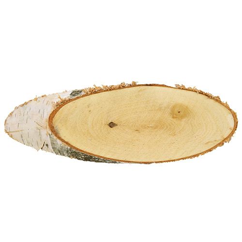 Artikel Berkenschijven ovaal naturel houten schijven decoratie 18-22cm 10 st
