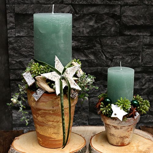 Artikel Decoratieve linten Fluweel donkergroen 10mm 20m