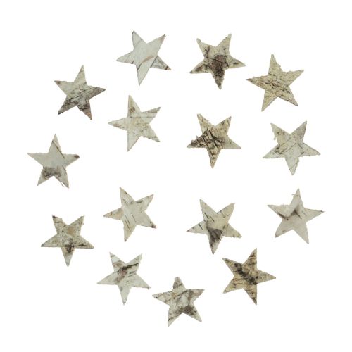 Artikel Strooidecoratie Kerststerren decoratie berkensterren 4cm 100 st