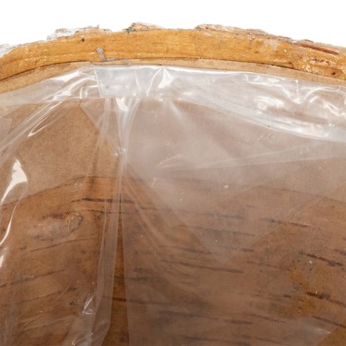 Artikel Bloempot met boomschorslook, ideaal voor een rustieke interieurstijl en plantendecoratie, 12 cm, 4 stuks