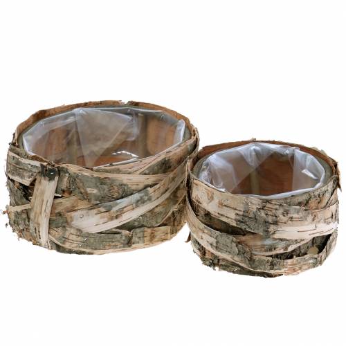 Planter ronde berkenpot Ø17/23cm 2st