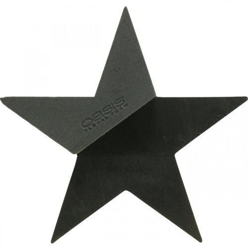 Artikel OASIS® Zwart Bioline® Steekschuim Ster Zwart H30cm 2 st