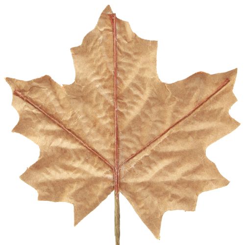 Artikel Decoratieve pluggen van herfstesdoornblad in levendige oranje en groene tinten 16–33 cm 6 st