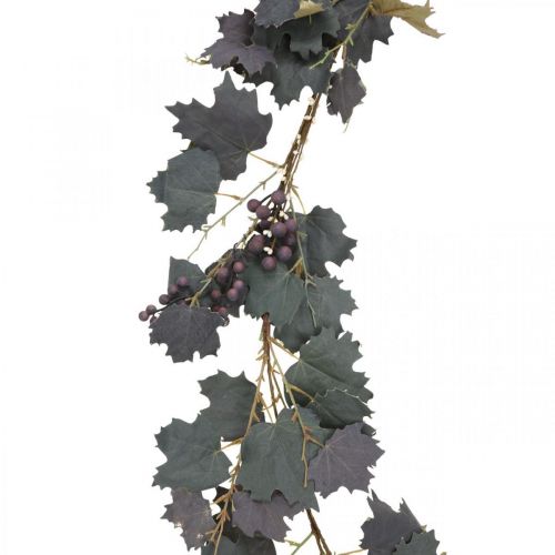 Deco Guirlande Wijnbladeren en Druiven Herfstslinger 180cm