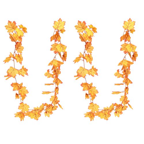 Artikel Bladslinger herfstslinger oranje geel 168cm 2st