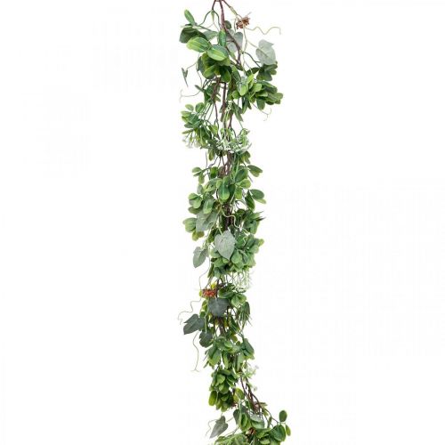 Floristik24 Bladslinger deco slinger kunstplant groen 180cm