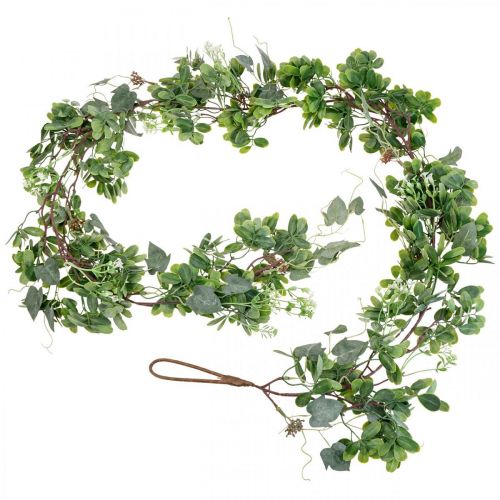 Floristik24 Bladslinger deco slinger kunstplant groen 180cm