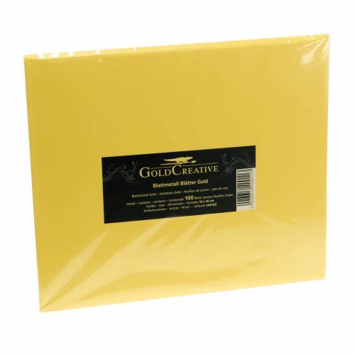 Floristik24 Folie bladeren 16×16cm Gouden 100p