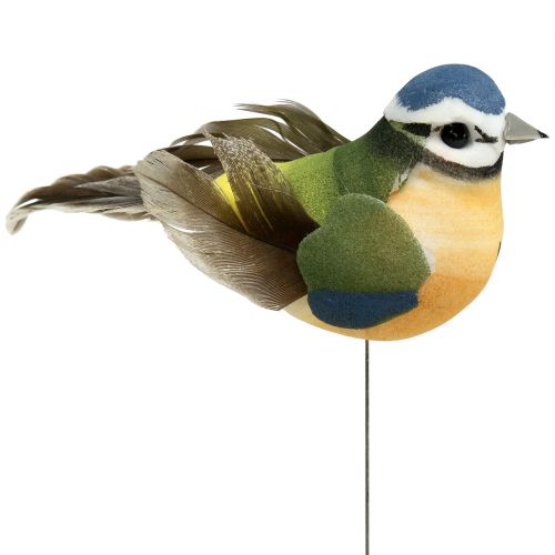 Floristik24 Pimpelmees op de draad 8,5 cm 12 stks