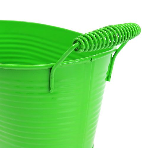 Floristik24 Tinnen schaal ovaal groen 20cm x 12cm x 9cm